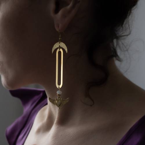 boucles d'oreilles - hommage à sailor moon